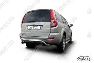 Защита заднего бампера d57 "скоба" Arbori нерж. сталь для Great Wall Hover H5 2010-2017