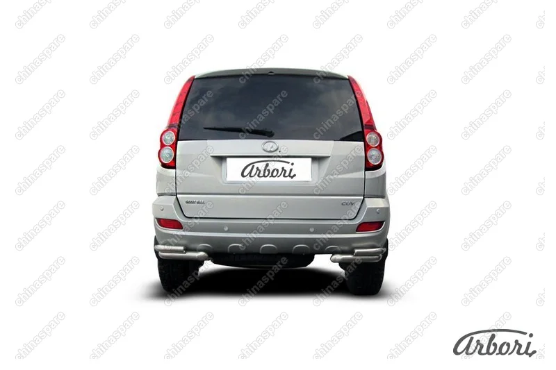 Уголки d57+d42 двойные Arbori нерж. сталь для Great Wall Hover H5 2010-2017