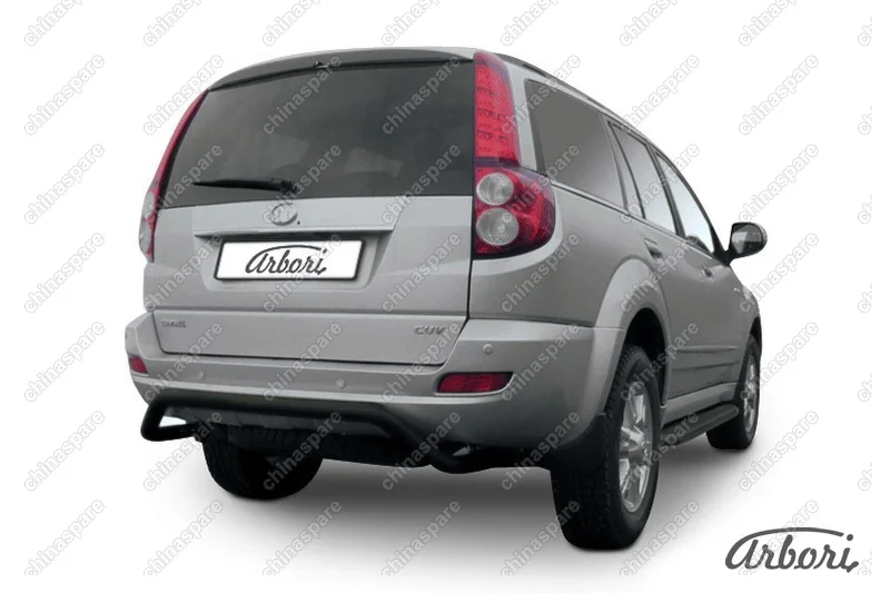 Защита заднего бампера d57 "скоба" Arbori черн. для Great Wall Hover H5 2010-2017