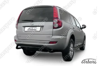 Защита заднего бампера d57 "скоба" Arbori черн. для Great Wall Hover H5 2010-2017