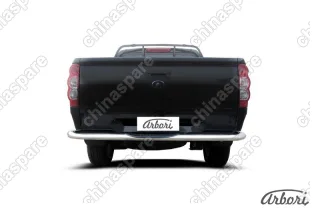 Защита заднего бампера d76 с проступями  Arbori нерж. сталь для Great Wall WINGLE 2012-2015