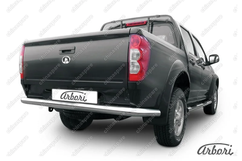 Защита заднего бампера d76 Arbori нерж. сталь для Great Wall WINGLE 2012-2015