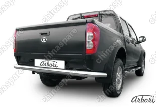 Защита заднего бампера d76 Arbori нерж. сталь для Great Wall WINGLE 2012-2015