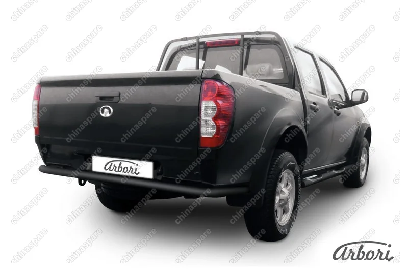 Защита заднего бампера d57 Arbori черн. для Great Wall WINGLE 2012-2015