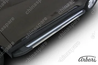 Комплект алюминиевых порогов Arbori Luxe Black 1700 для HAVAL H2 2014-нв