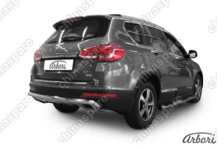 Защита заднего бампера d57 Arbori нерж. сталь для HAVAL H6 2014-нв
