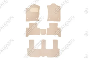 Коврики в салон Klever Premium HAVAL H9, 2015-> кросс., 6 шт. (текстиль, бежевые)