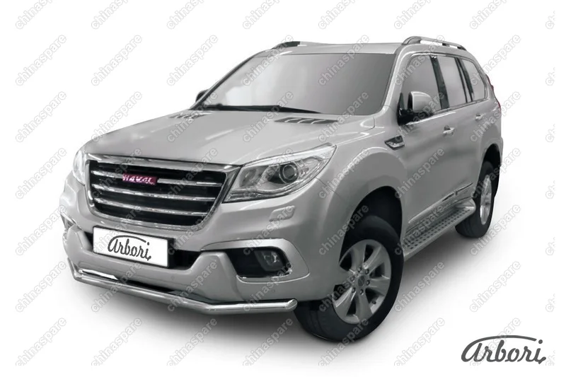 Защита переднего бампера Arbori d57 HAVAL H9 2015-