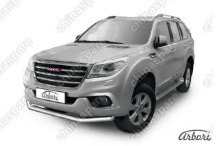 Защита переднего бампера Arbori d76 HAVAL H9 2015-