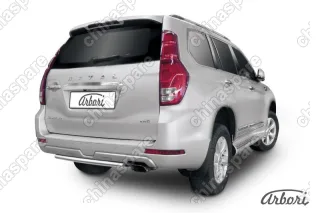 Защита заднего бампера Arbori d57 короткая HAVAL H9 2015-