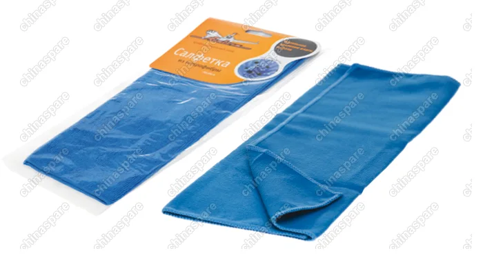 Салфетка из микрофибры синяя