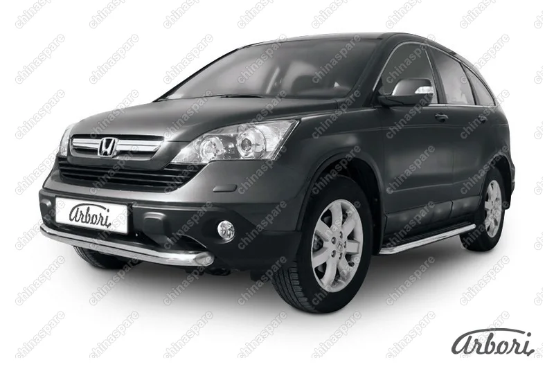 AFZDAHCRV02 Защита переднего бампера d76 Arbori нерж. сталь для Honda CR-V 2009-2012