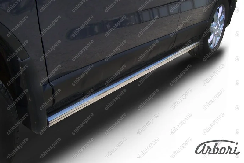 AFZDAHCRV07 Защита порогов d76 труба  Arbori нерж. сталь для Honda CR-V 2009-2012