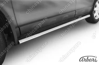 AFZDAHCRV08 Защита порогов d57 труба  Arbori нерж. сталь для Honda CR-V 2009-2012