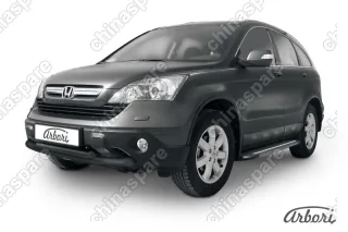 AFZDAHCRV01B Защита переднего бампера d76+d57 двойная  Arbori черн. для Honda CR-V 2009-2012