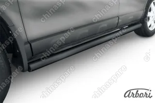 AFZDAHCRV07B Защита порогов d76 труба  Arbori черн. для Honda CR-V 2009-2012