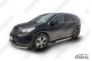 AFZDAALHCRV1303 Комплект алюминиевых порогов Arbori Luxe Black 1700 для HONDA CR-V 2012-2017