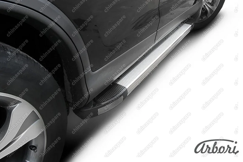 AFZDAHCRV1308 Защита штатных порогов алюминиевый профиль Arbori HONDA CR-V 2012-