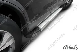 AFZDAHCRV1308 Защита штатных порогов алюминиевый профиль Arbori HONDA CR-V 2012-