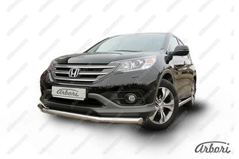AFZDAHCRV1302 Защита переднего бампера d76 Arbori нерж. сталь для Honda CR-V 2L 2012-2017