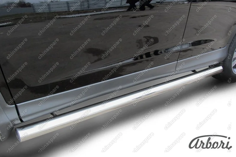 AFZDAHCRV1306 Защита порогов d76 труба  Arbori нерж. сталь для Honda CR-V 2L 2012-2017