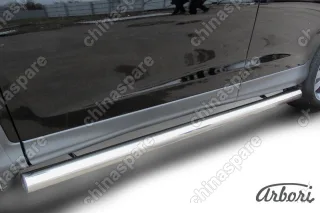 AFZDAHCRV1306 Защита порогов d76 труба  Arbori нерж. сталь для Honda CR-V 2L 2012-2017