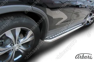 AFZDAHCRV1307 Защита порогов d57 с листом усиленная Arbori нерж. сталь для Honda CR-V 2L 2012-2017