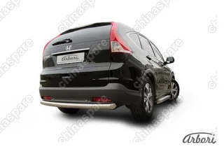 AFZDAHCRV1309 Защита заднего бампера d76 радиусная  Arbori нерж. сталь для Honda CR-V 2L 2012-2017