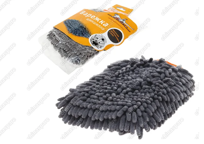 Варежка Шиншилла с серым ворсом