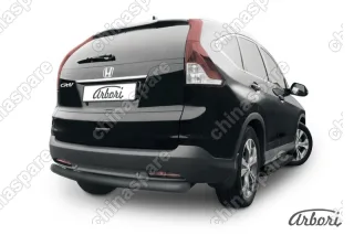 AFZDAHCRV1309B Защита заднего бампера d76 радиусная  Arbori черн. для Honda CR-V 2L 2012-2017