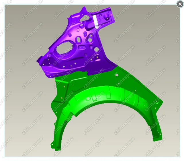 106200318602 Панель внутренняя задней правой стойки Geely Emgrand EC7