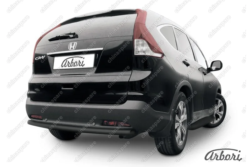 AFZDAHCRV1310B Защита заднего бампера d57 радиусная  Arbori черн. для Honda CR-V 2L 2012-2017