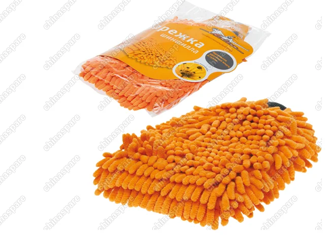 Варежка Шиншилла с оранжевым ворсом