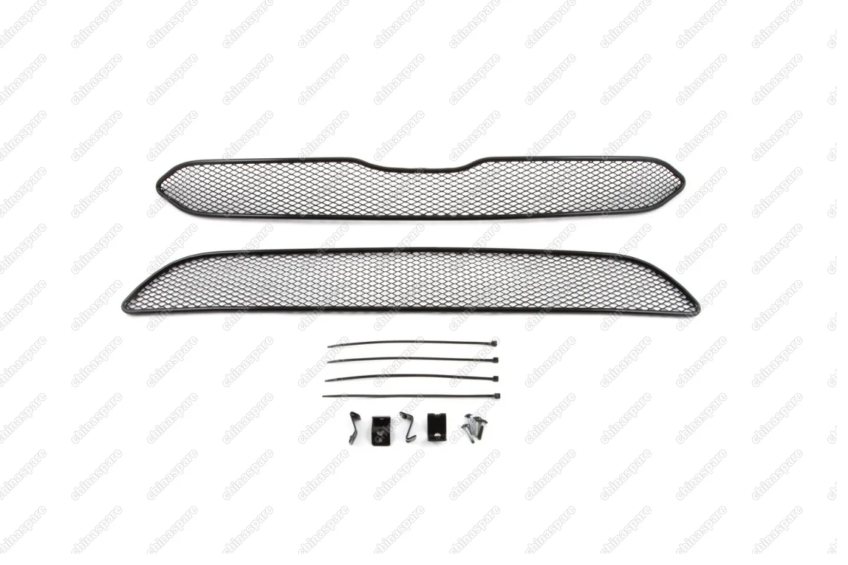 1230415151 Сетка на бампер внешняя для HONDA CR-V  2.4 2015->, 2 шт., черн., 15 мм