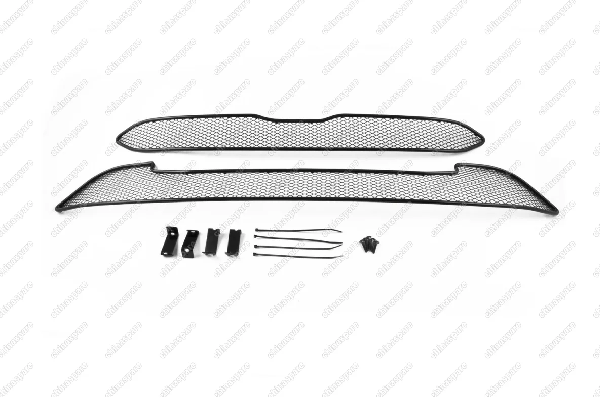 1230515151 Сетка на бампер внешняя для HONDA CR-V 2.0 2015->, 2 шт., черн., 15 мм