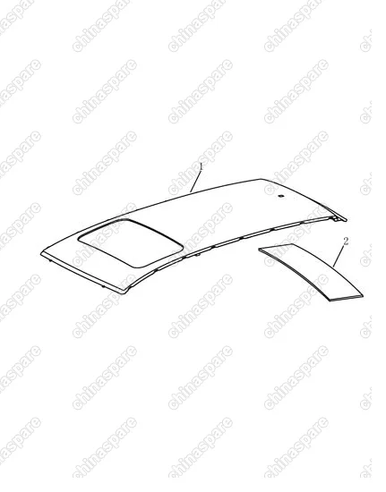 106200322002 Панель крыши с люком Geely Emgrand EC7