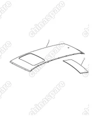 106200322002 Панель крыши с люком Geely Emgrand EC7