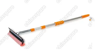 Щетка для мытья стекол с телескопической ручкой, поролоном и водосгоном