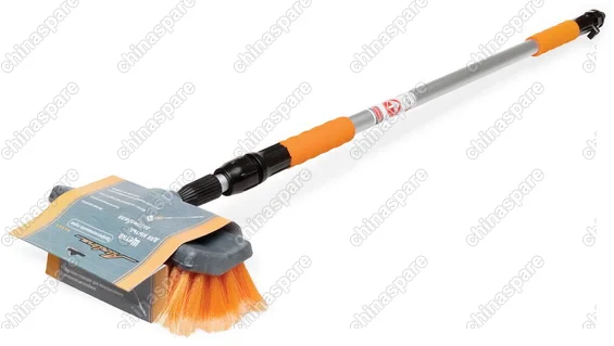 Швабра с насадкой для шланга, щеткой 25 см и телескопической ручкой 200 см