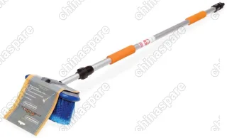 Швабра с насадкой для шланга, щеткой 20 см и телескопической ручкой 150 см