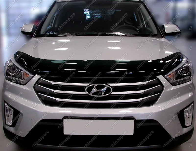 NLDSHYCRE1112 Дефлектор капота темный HYUNDAI Creta 2015-, ix25