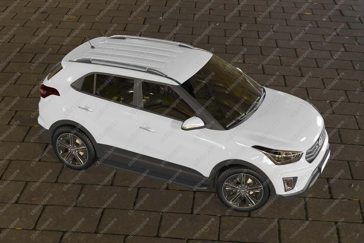 AFZDAALHCRET4WD01 Комплект алюминиевых порогов Arbori Optima Black 1700 для HYUNDAI Creta 2016-нв