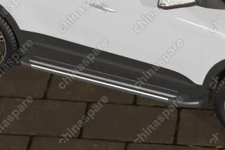 AFZDAALHCRET4WD03 Комплект алюминиевых порогов Arbori Luxe Black 1700 для HYUNDAI Creta 2016-нв