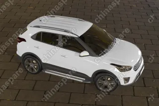 AFZDAALHCRET4WD05 Комплект алюминиевых порогов Arbori Standart Silver 1700 для HYUNDAI Creta 2016-нв