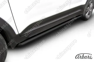 AFZDAHCRET4WD08B Защита порогов d57 труба Arbori черн. для HYUNDAI Creta 2016-нв