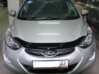 NLDSHYELA1112 Дефлектор капота темный HYUNDAI ELANTRA 2011-2016, NLD.SHYELA1112