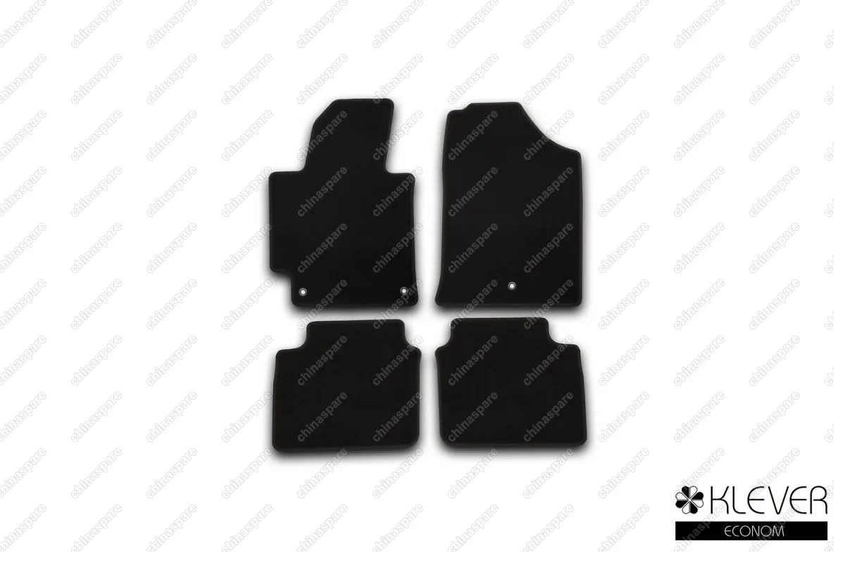 KVR01205601200k Коврики в салон Klever Econom HYUNDAI Elantra 2014-2016, сед., 4 шт. (текстиль)