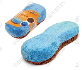 Губка из микрофибры и коралловой ткани