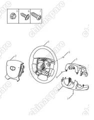 1063000064 Steering wheel assy. Geely Emgrand EC7