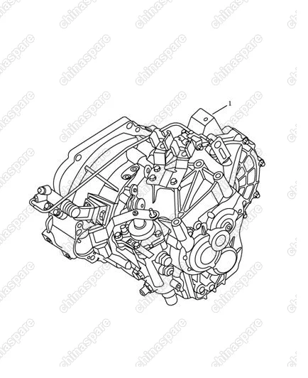 3016072127 6mt224ff transmission assy. Geely Emgrand X7